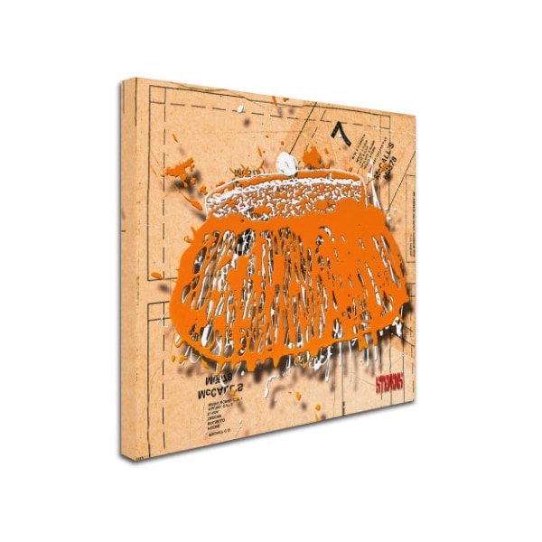 Roderick Stevens 'Snap Purse Orange' Canvas Art,14x14